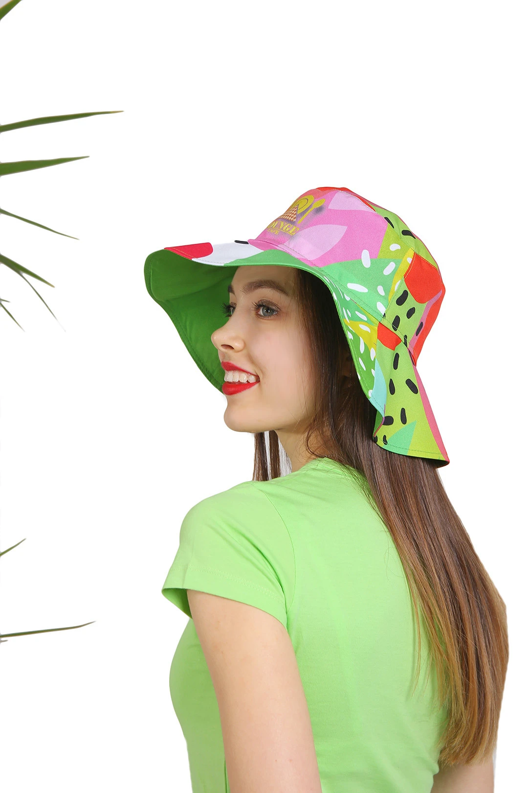 Панама Эквадор с широкими полями, с полной запечаткой "Lounge Kafe"#2 Панама Эквадор с широкими полями, с полной запечаткой "Lounge Kafe"#2