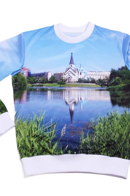 Купить свитшот унисекс "Достопримечательности" с полной запечаткой Купить свитшот унисекс "Достопримечательности" с полной запечаткой
