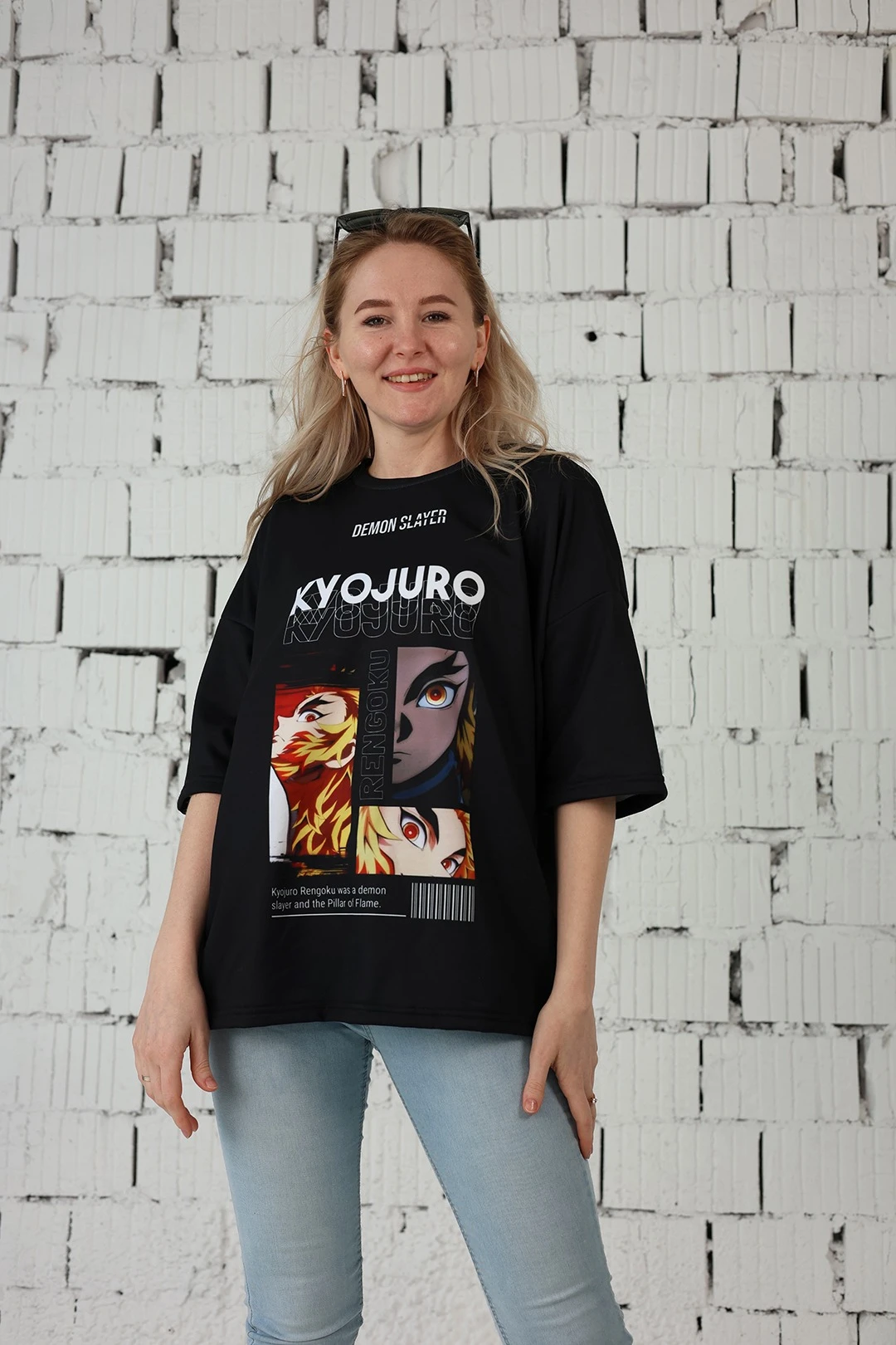 Футболка Макс оверсайз унисекс из футера с полной запечаткой "Kyojuro"#2 Футболка Макс оверсайз унисекс из футера с полной запечаткой "Kyojuro"#2