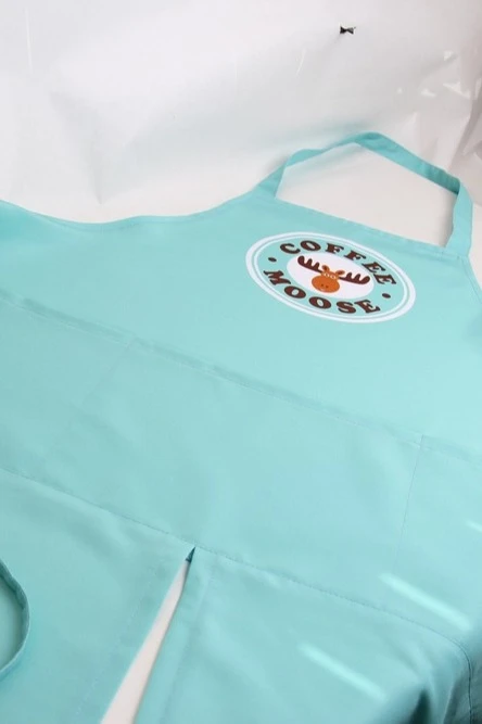 Фартук Капучино из габардина, с полной запечаткой "Coffee Moose"#2