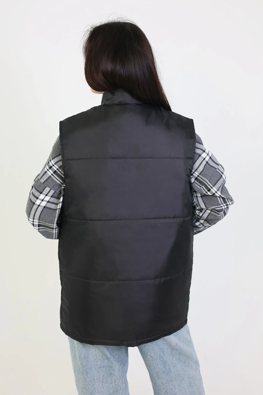 Жилет Оливер унисекс, однотонный черный#2