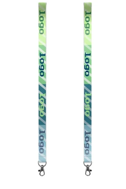 Купить ленту для бейджа атлас ширина 2,5 см, с карабином-люкс, с печатью "Pixel"