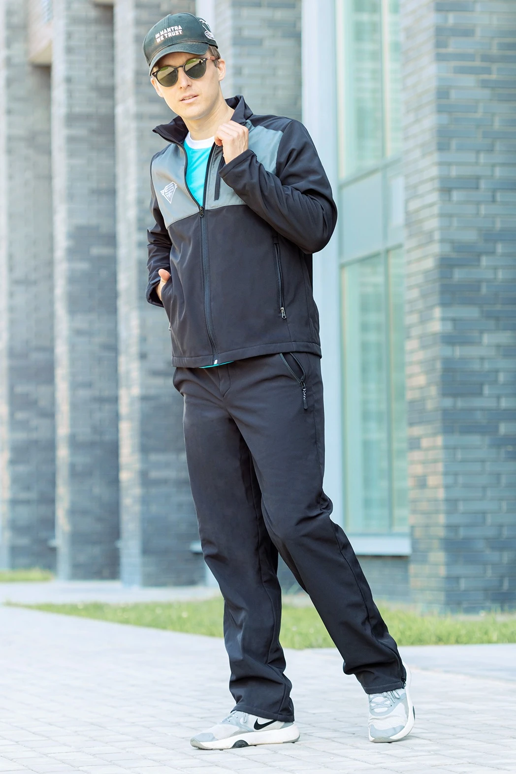 Брюки Эльбрус из софтшелла мужские, однотонные#1