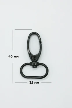 Купить карабин-клешня 25 мм, черный