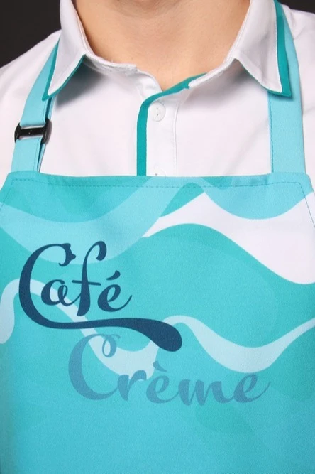 Фартук Латте с полной запечаткой из греты "Cafe creme"#2 Фартук Латте с полной запечаткой из греты "Cafe creme"#2