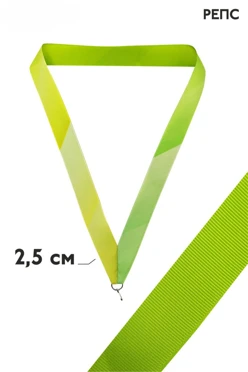 Лента для медали репс ширина 2,5 см (карабин)