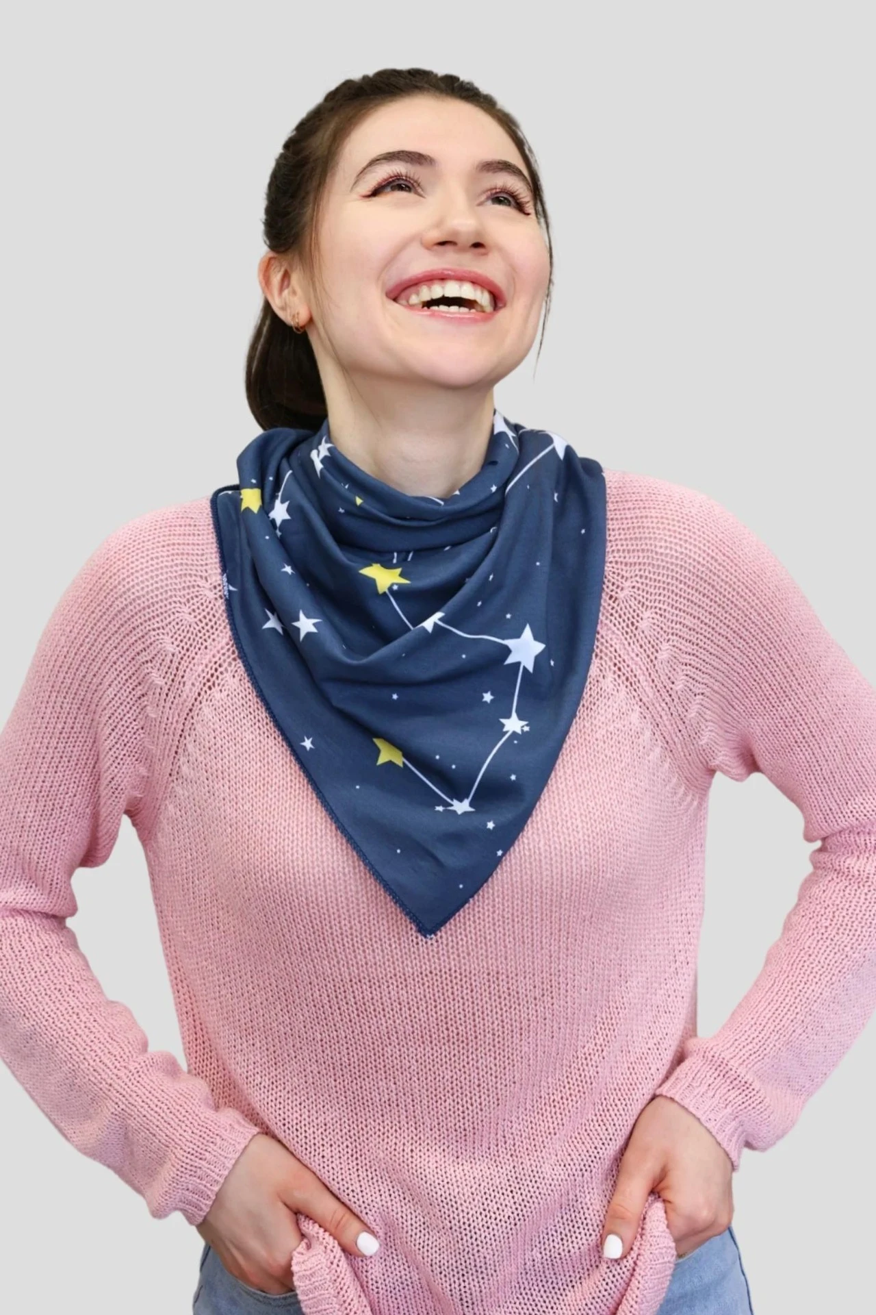 Бандана с полной запечаткой, хлопок 75х75х105 см#1