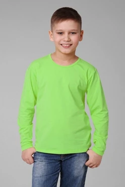 Купить лонгслив Атлетик Плюс детский салатовый
