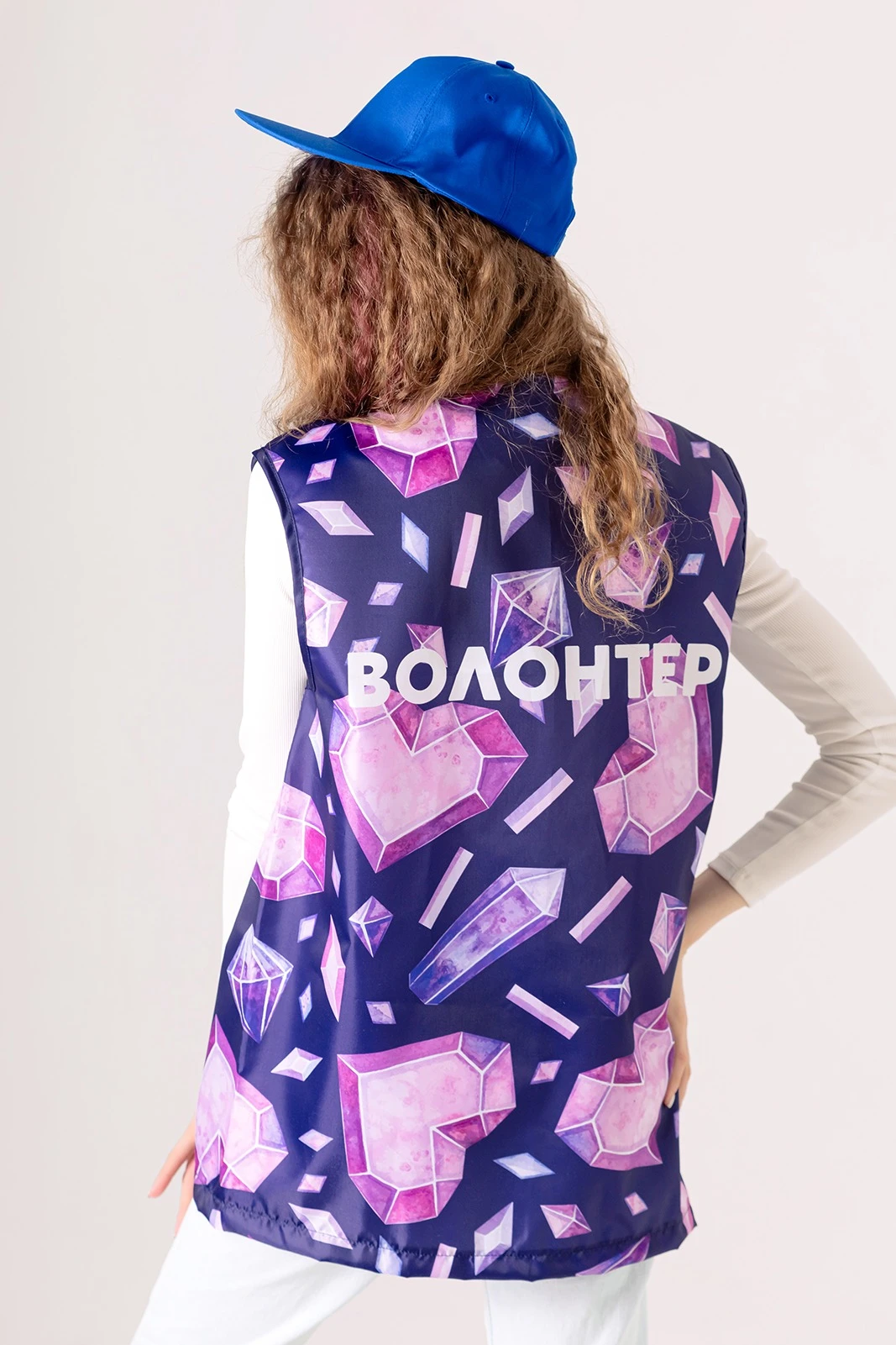 Жилет Парма без подклада унисекс, с полной запечаткой "Volunteer"#1