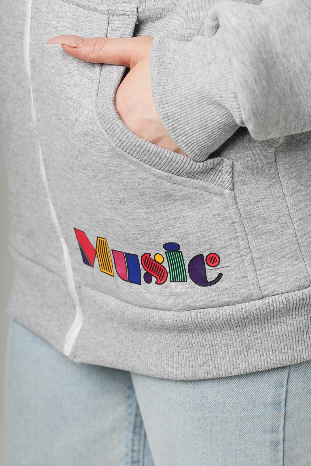 Толстовка Томас из футера унисекс, однотонная "Music"#4