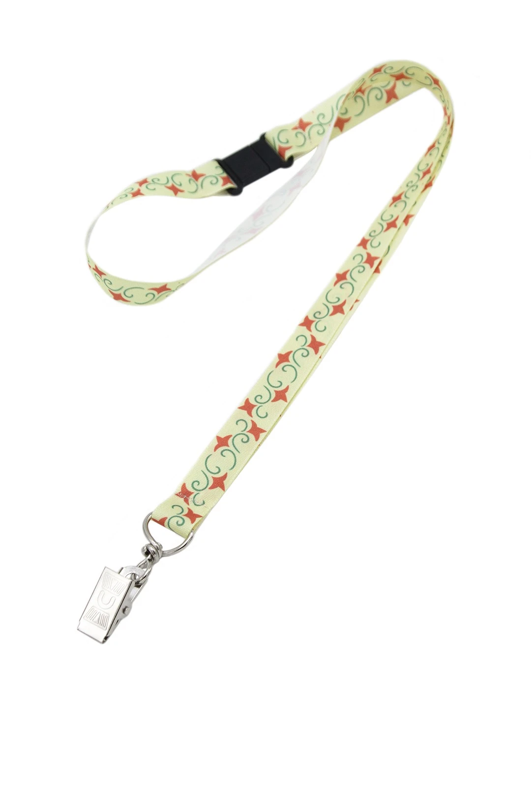 Лента для бейджа микрорепс ширина 1,5 см, с замком безопасного разрыва, с печатью#1