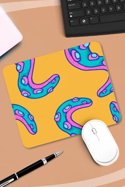 Купить коврик для мыши прямоугольный c принтом "Tentacles"