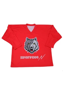 Купить Свитер хоккейный игровой детский с полной запечаткой "Хоккейный клуб Прогресс"