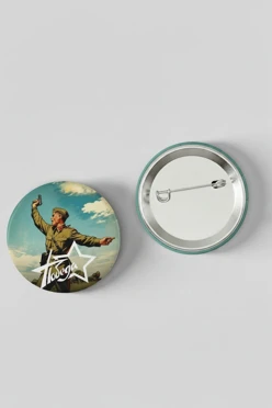 Значок закатной диаметр 25 мм, с принтом "Final chord"#1