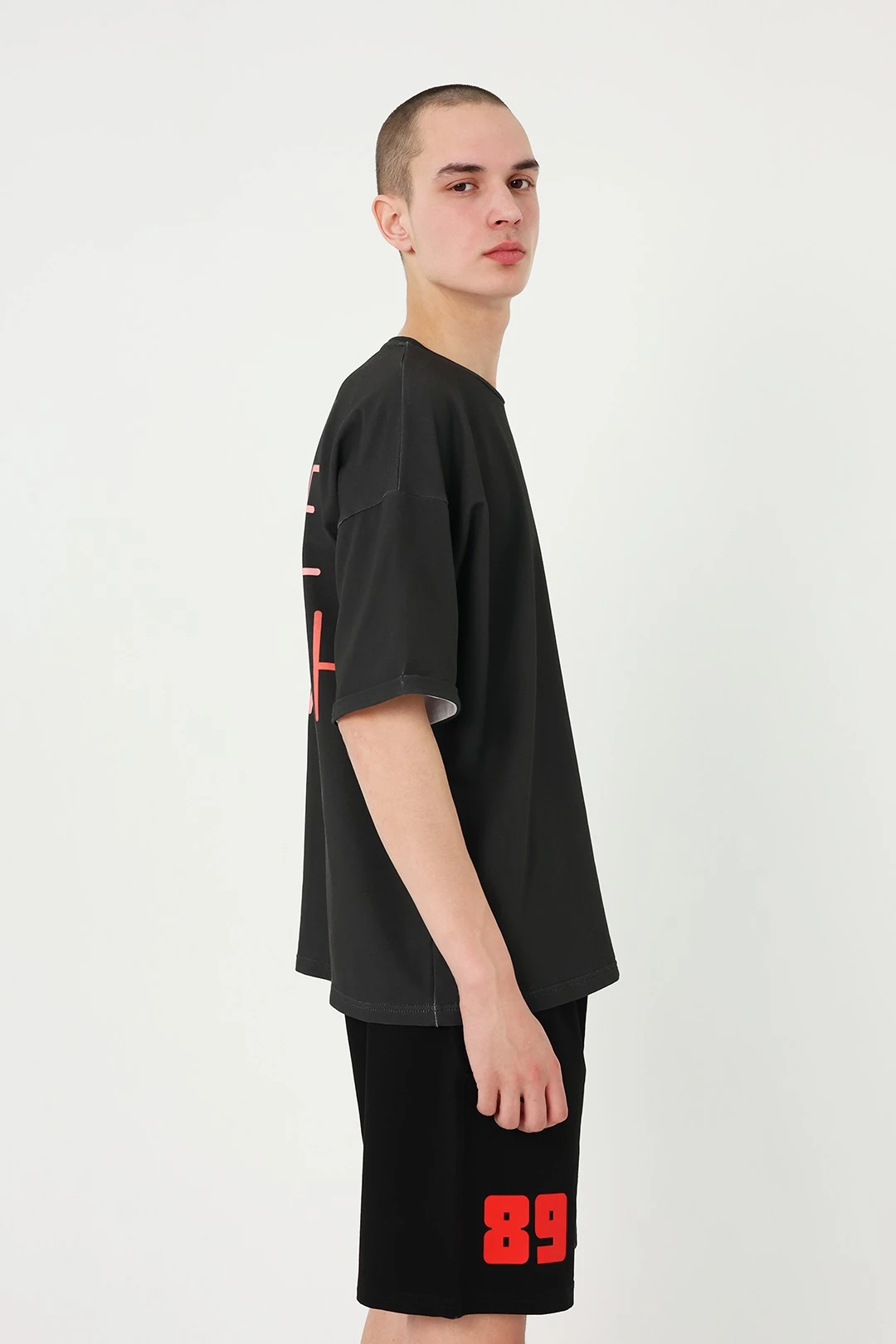 Футболка Бен оверсайз унисекс из футера с полной запечаткой "Make a Wish"#1