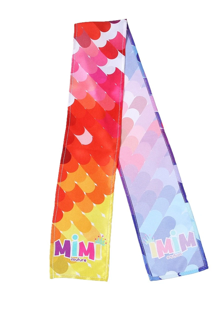 Шарф однослойный легкий 20х120 см, с полной запечаткой "Mimi couture"#3 Шарф однослойный легкий 20х120 см, с полной запечаткой "Mimi couture"#3