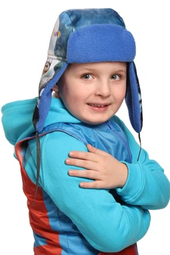 Шапка-ушанка Винтер на флисе детская, с полной запечаткой#1