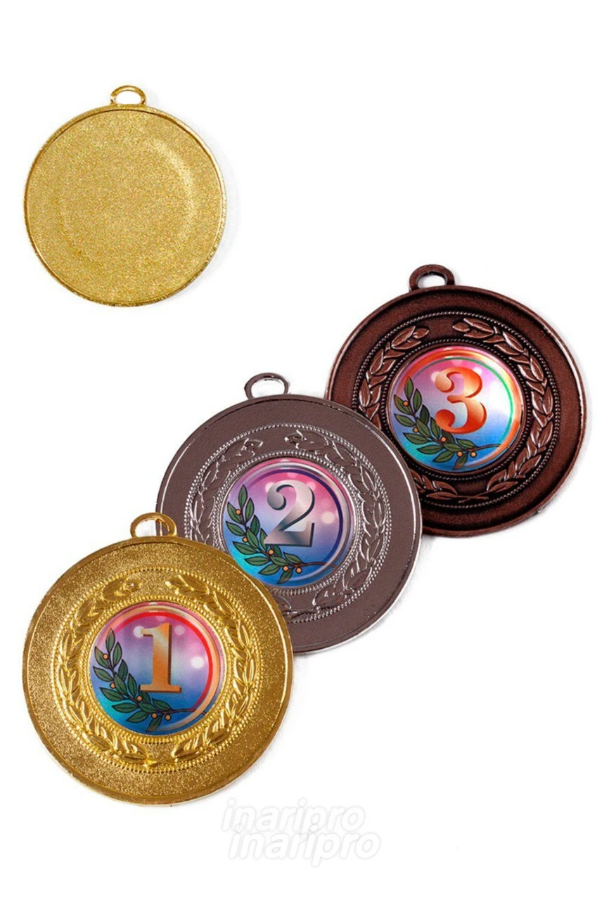 Медаль металлическая МК162 50мм с шильдом 25мм#3