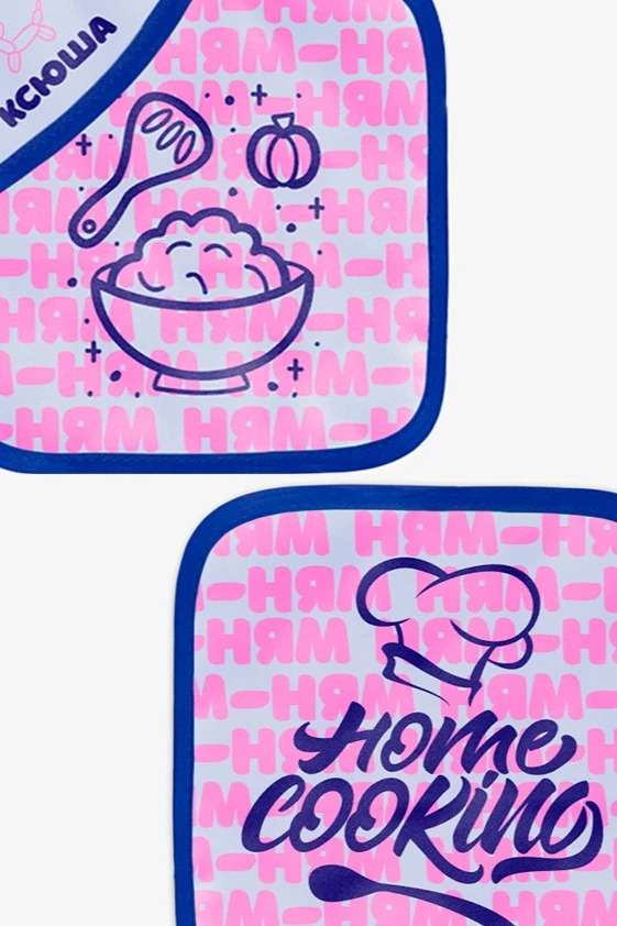 Купить прихватку Маффин с полной запечаткой "Home cooking" Купить прихватку Маффин с полной запечаткой "Home cooking"