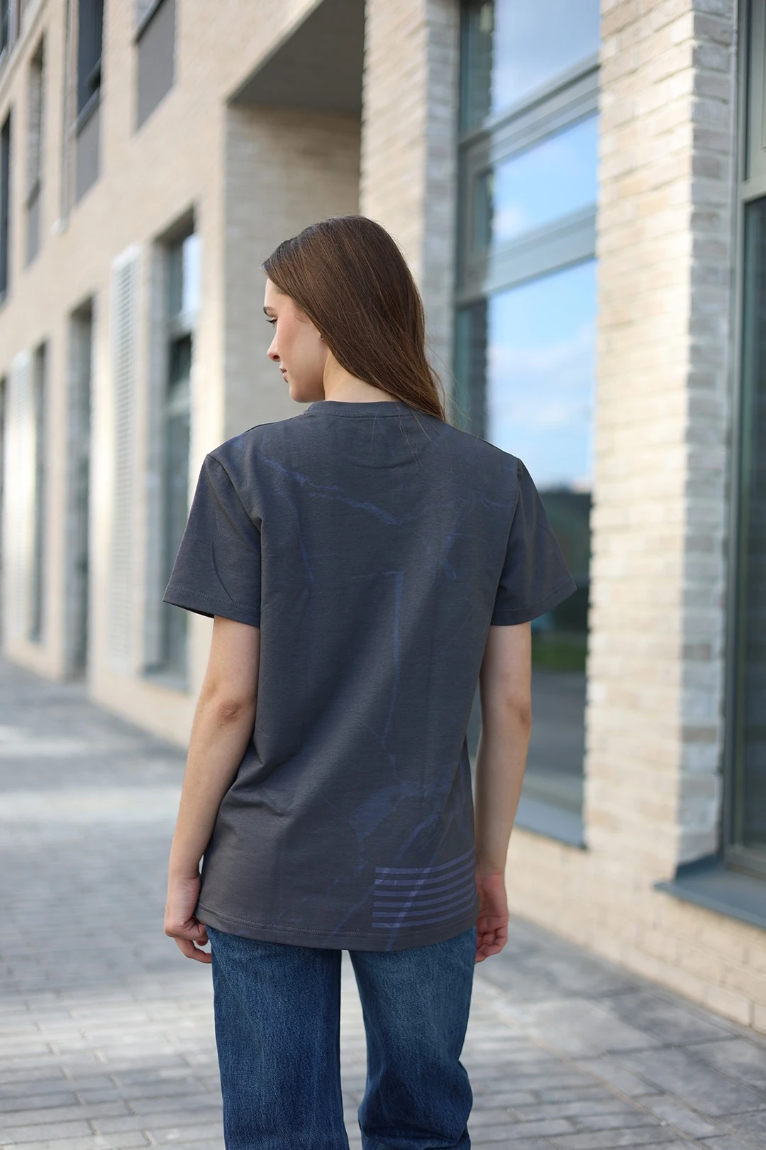 Футболка Ларри унисекс из кулирки хб с полной запечаткой "S"#3