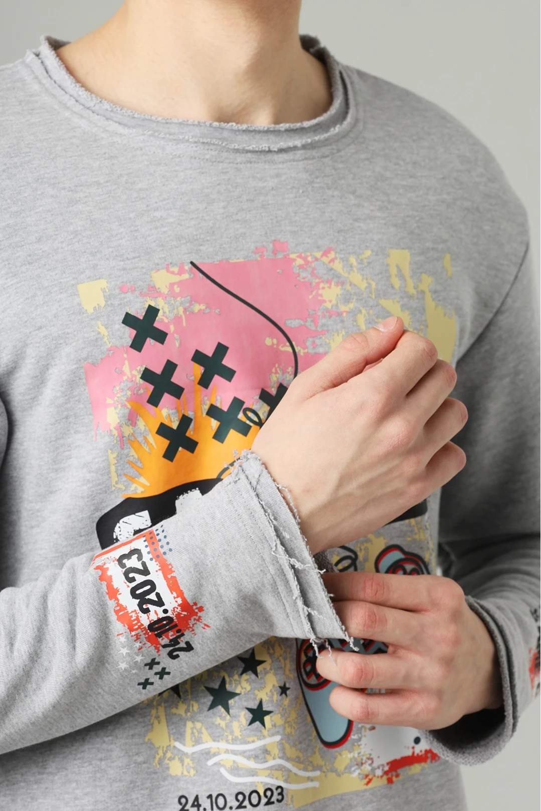 Толстовка Мартин из футера оверсайз унисекс, однотонная "Game Over"#2