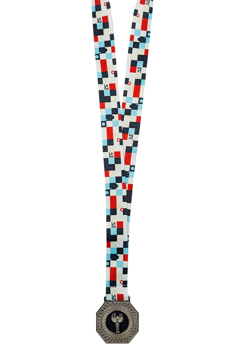 Лента для медали блекаут ширина 2,5 см (пришив)