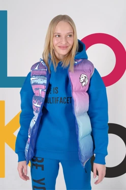 Жилет Морган Лайт с подкладом из лебяжьего пуха унисекс, с полной запечаткой#1