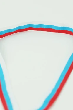 Лента для медали РФ репс ширина 1 см, с карабином#2