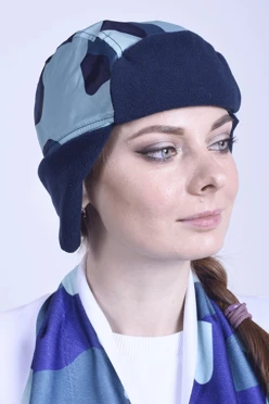 Купить шапку-ушанку Винтер на флисе взрослую "Camouflage"