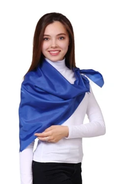 Купить платок Фантазия 90х90 см синий