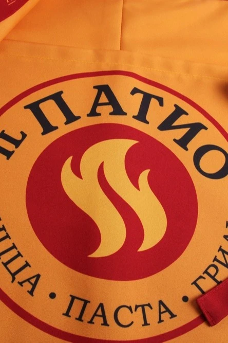 Фартук Бармен из греты, с полной запечаткой "Patio"#2