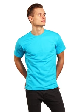 Купить небесную футболку Премиум унисекс (Modern)