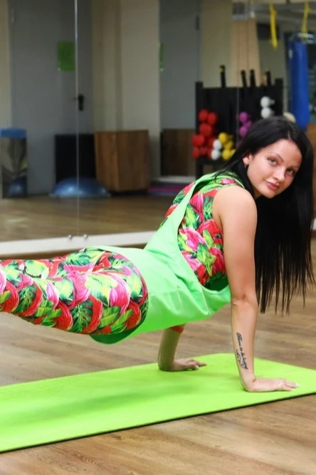 Комплект 3в1 женский комбинированный "Flamingo"#2