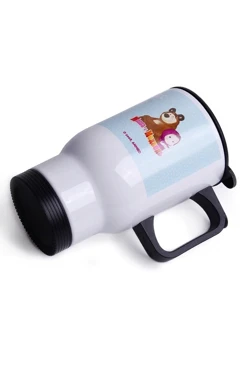 Купить термокружку с полной запечаткой "Маша и Медведь"