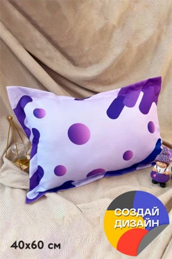 Подушка с бордюром 40х60 см, с полной запечаткой