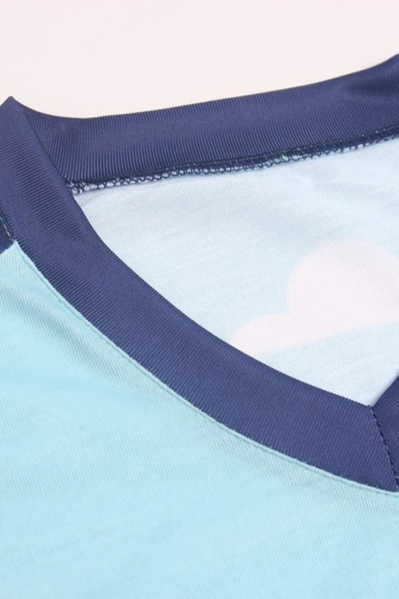 Футболка Спэйс V-ворот женская из примы с полной запечаткой "DANKO"#7