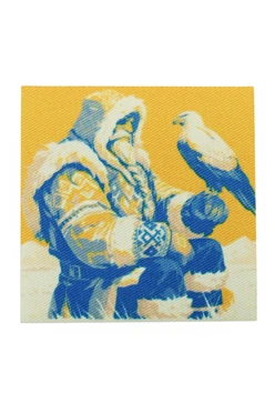 Купить наклейку-стикер Квадрат 6,5х6,5 см c печатью "Ded Moroz"