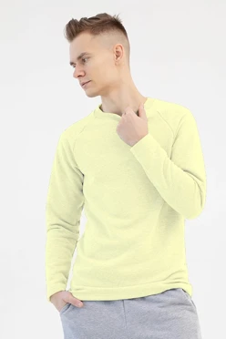 Купить лонгслив Мигель из футера унисекс, однотонный молочный