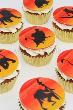 Капкейки с фотопечатью "Король Лев"