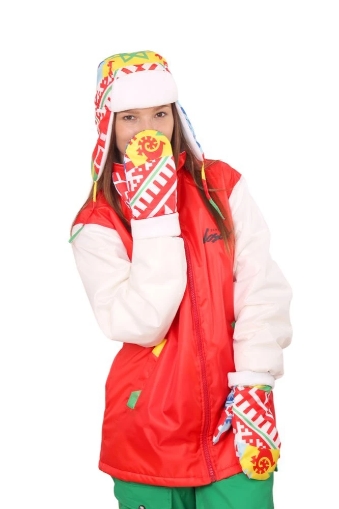 Варежки утепленные двухслойные взрослые, с полной запечаткой "Ornament"#3 Варежки утепленные двухслойные взрослые, с полной запечаткой "Ornament"#3