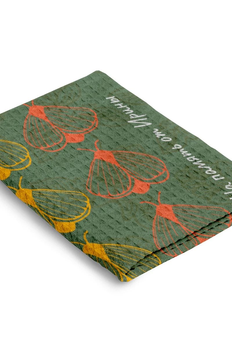 Купить полотенце вафельное 50х90 cм с печатью (Print) "На память от Ирины"