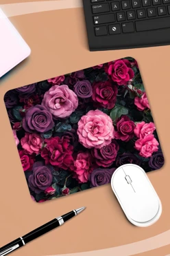 Купить коврик для мыши прямоугольный c принтом "Roses"
