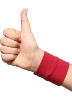 Напульсник трикотажный мужской 9х9 см, однотонный#2