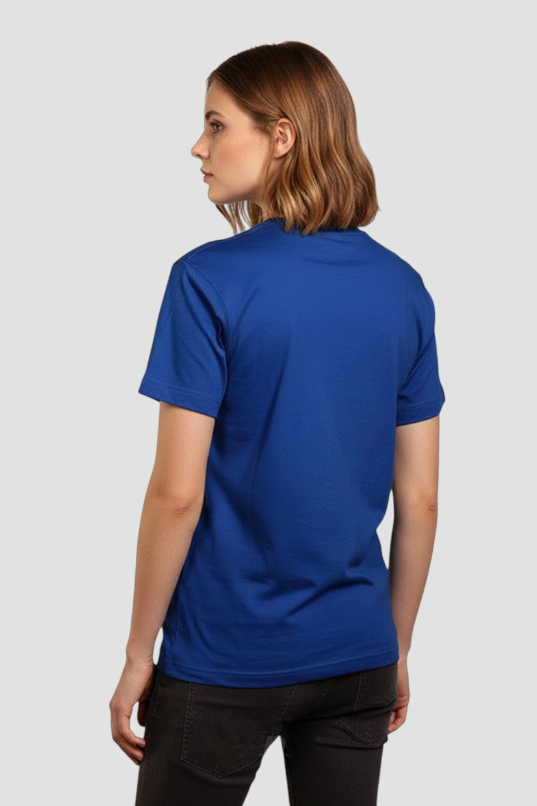 Футболка Ампир унисекс, однотонная синяя (хлопок)#1 Футболка Ампир унисекс, однотонная синяя (хлопок)#1