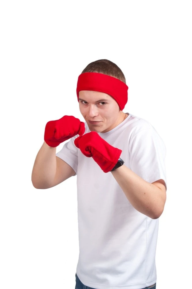 Купить варежки флисовые красные Купить варежки флисовые красные