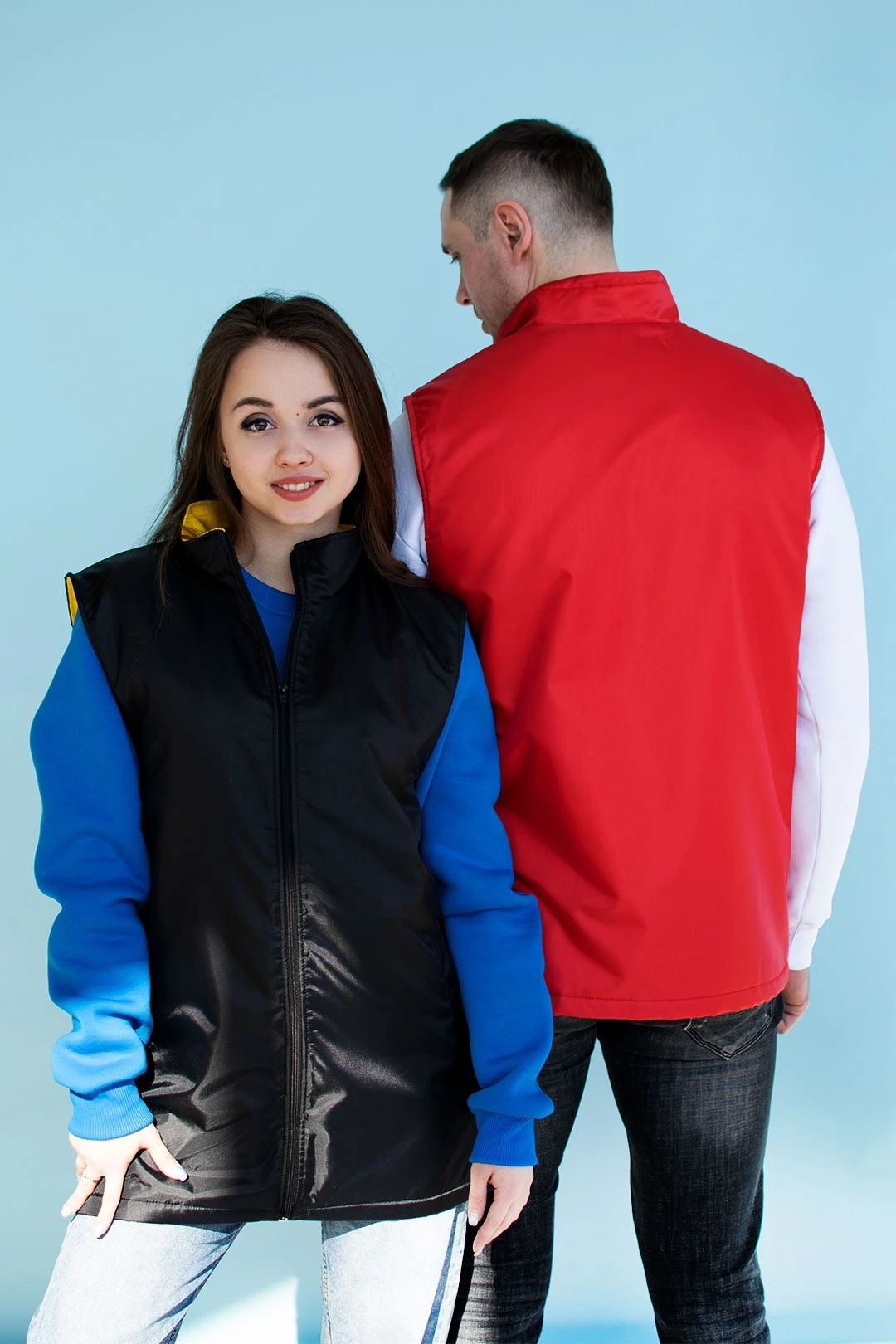 Жилет Райли с подкладом из флиса унисекс, однотонный#3