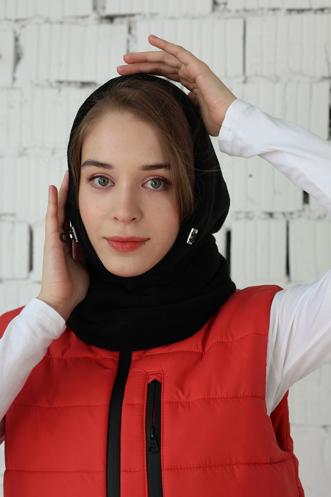 Купить капор Рейс флисовый взрослый, однотонный черный