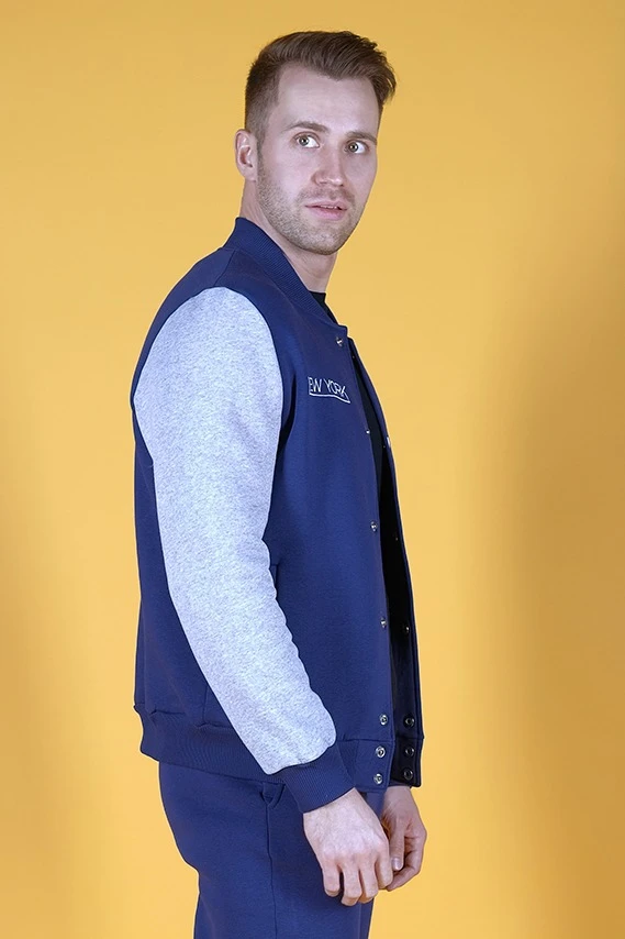 Купить бомбер Стайл унисекс однотонный "New York" Купить бомбер Стайл унисекс однотонный "New York"