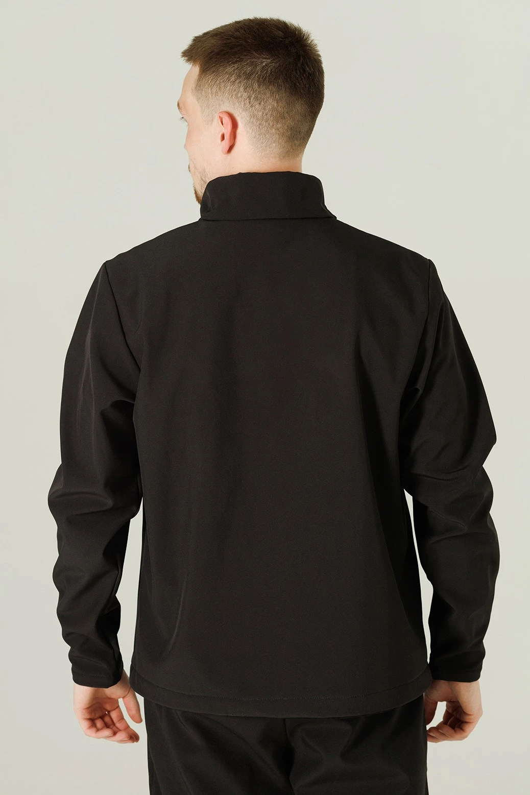 Ветровка Вермон из софтшелла унисекс, с частичной запечаткой#4