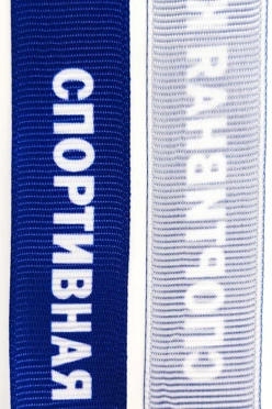 Лента для бейджа репс ширина 2 см, с двумя карабинами, с печатью#2